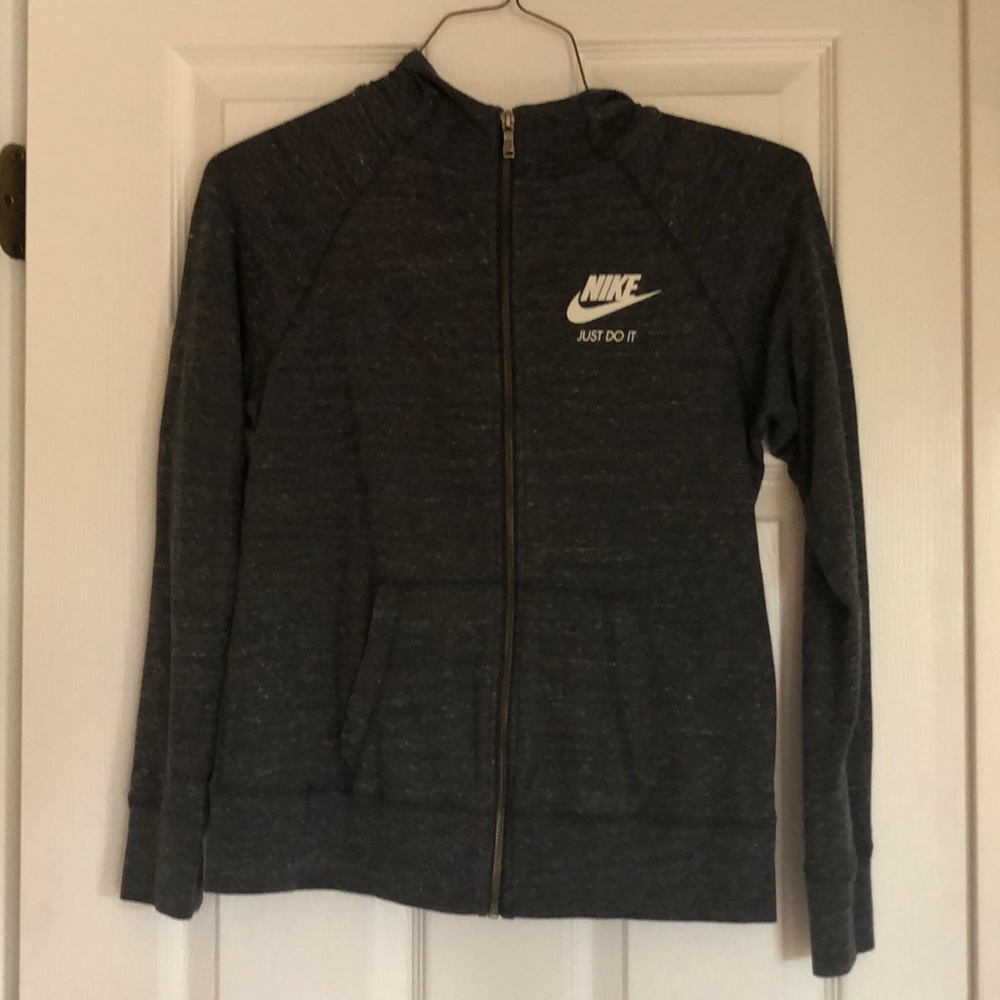 Nike Zip up heather grey light jacket